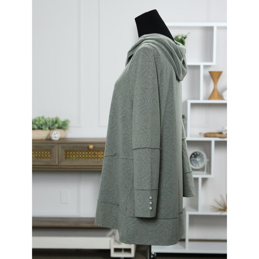 Soft Surroundings Sage Green Draped Cowl Neck Tunic - Picture 6 of 14